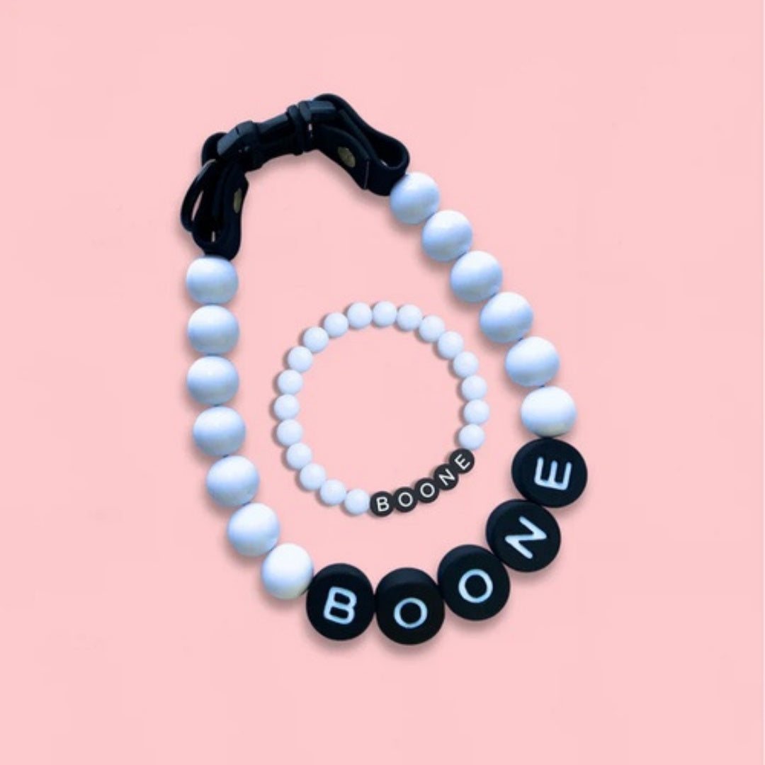 PawBond™ Personalized Pet Collar & Matching Bracelet Set – The Ultimate Gift of Love for You & Your Pet 🐶💖