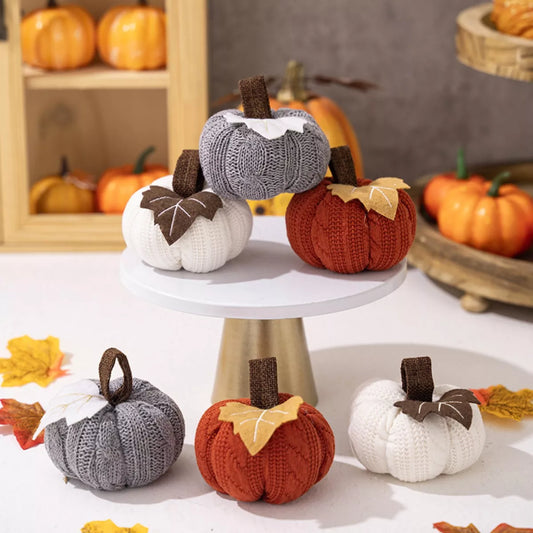 Knitted Pumpkin Home Decor Ornaments