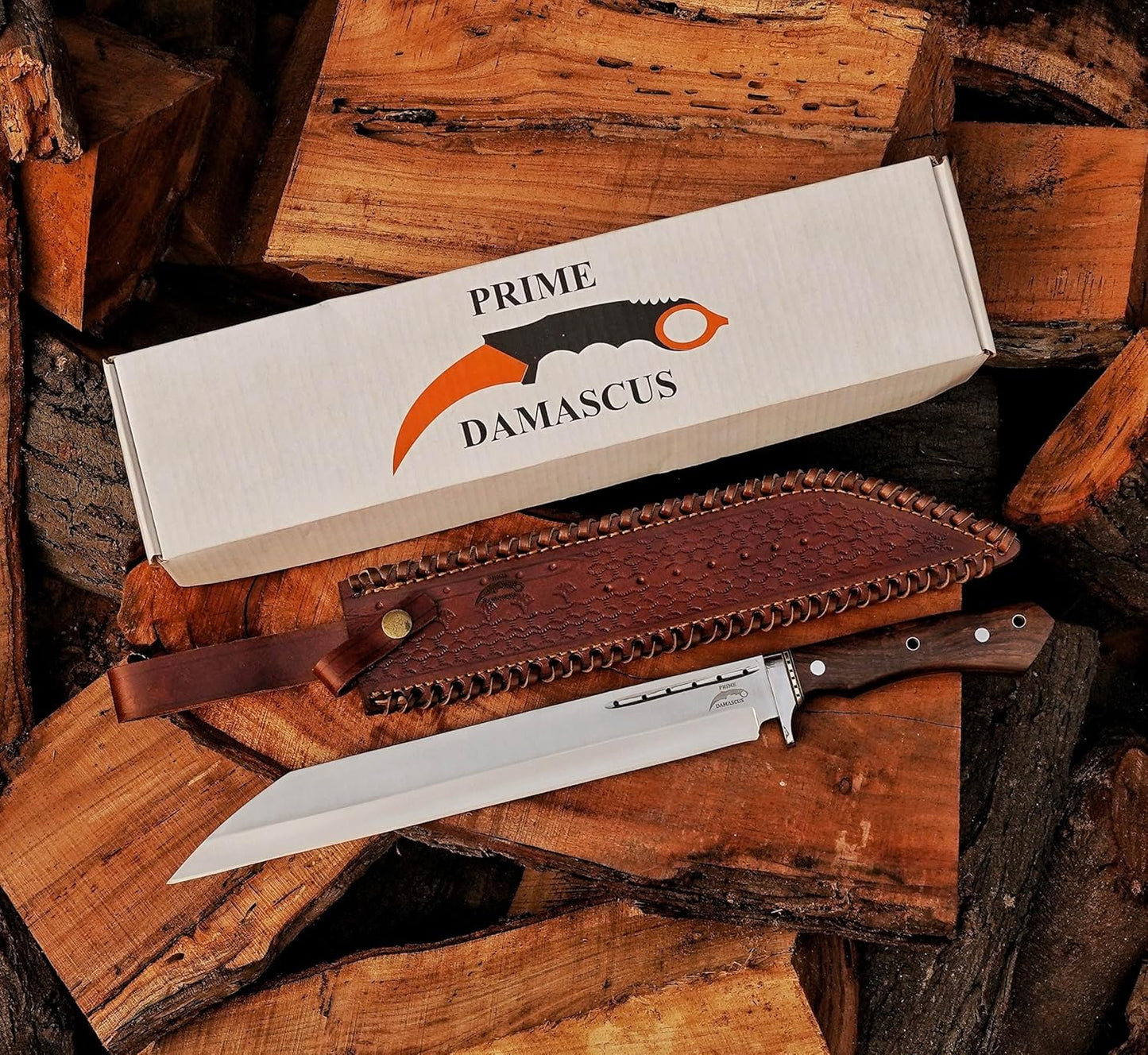 Custom Handmade Viking Seax machete with Sheath- Medieval Warrior Celtic Seax Blade with Engraved Wooden Handle- Collectible Historical Gift