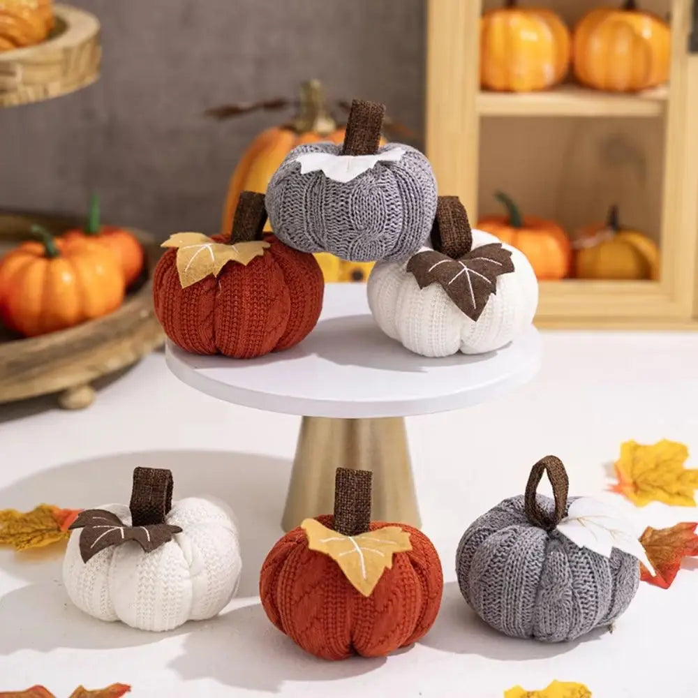 Knitted Pumpkin Home Decor Ornaments