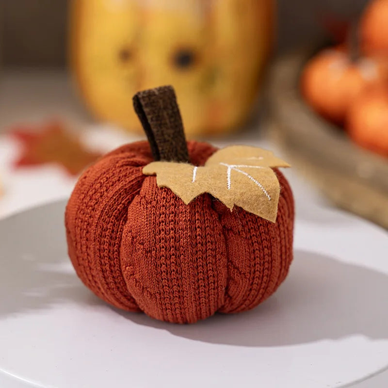 Knitted Pumpkin Home Decor Ornaments