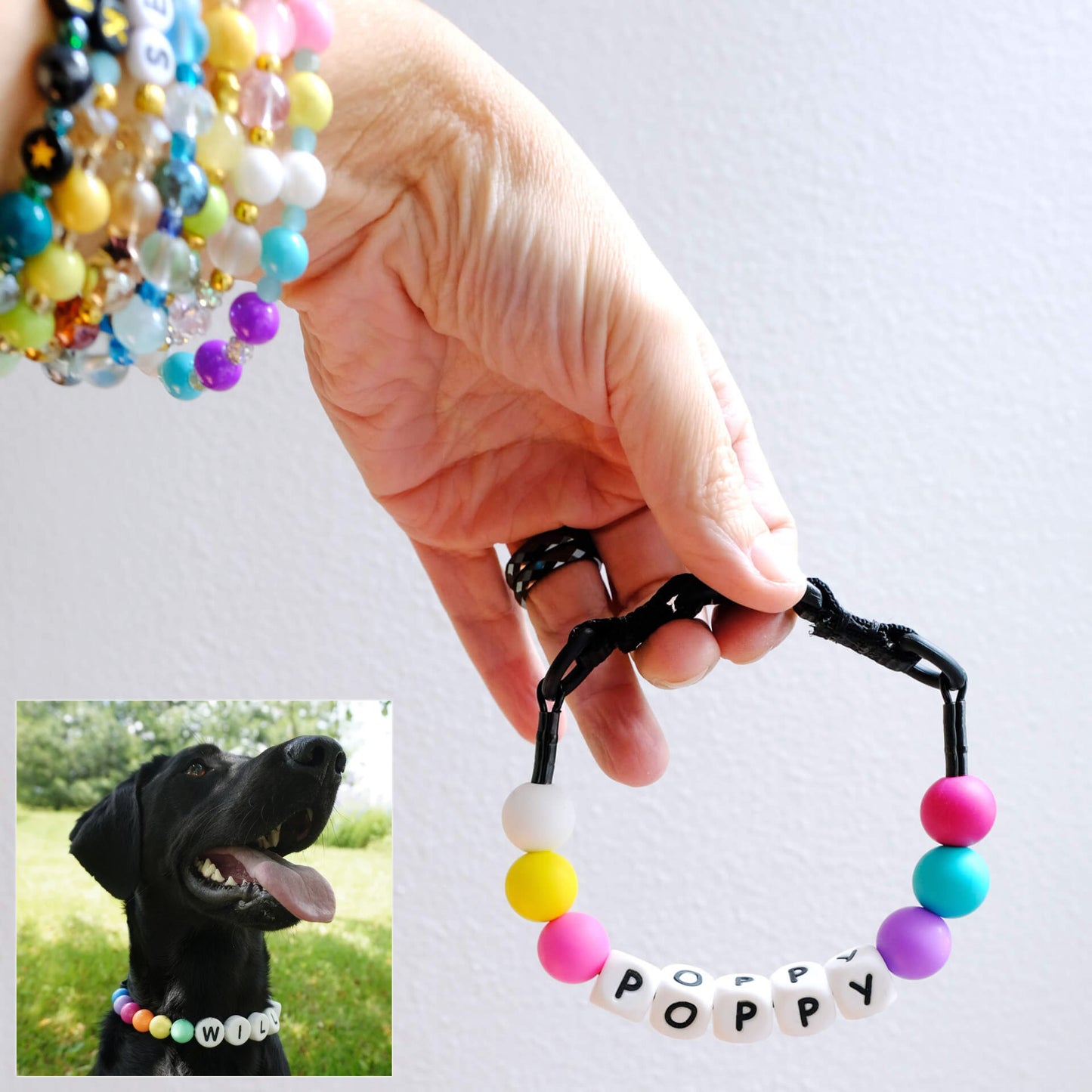 PawBond™ Personalized Pet Collar & Matching Bracelet Set – The Ultimate Gift of Love for You & Your Pet 🐶💖