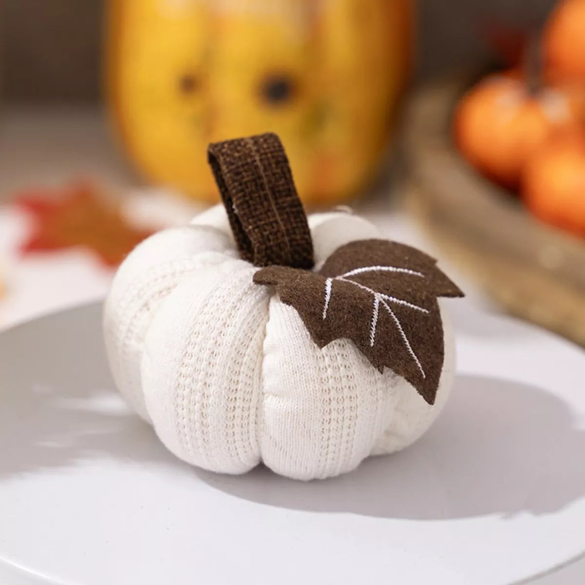 Knitted Pumpkin Home Decor Ornaments
