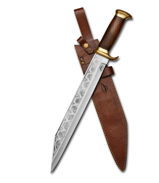 Medieval Warrior Celtic Seax Blade with Wooden Handle- Collectible Historical Gift